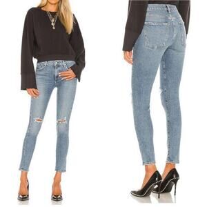 AGOLDE Sophie Mid Rise Ankle Jeans in Coastal size 26